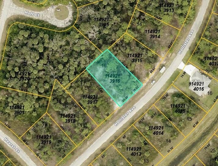 County map of lot