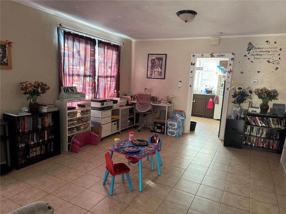 Large Living Area, view to Kitchen