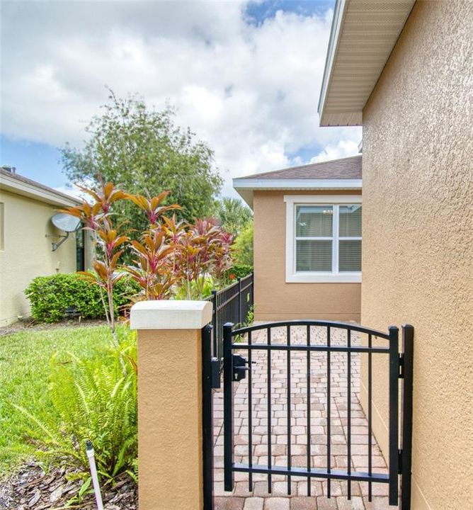 Enter the courtyard through the gate to your own RETREAT!