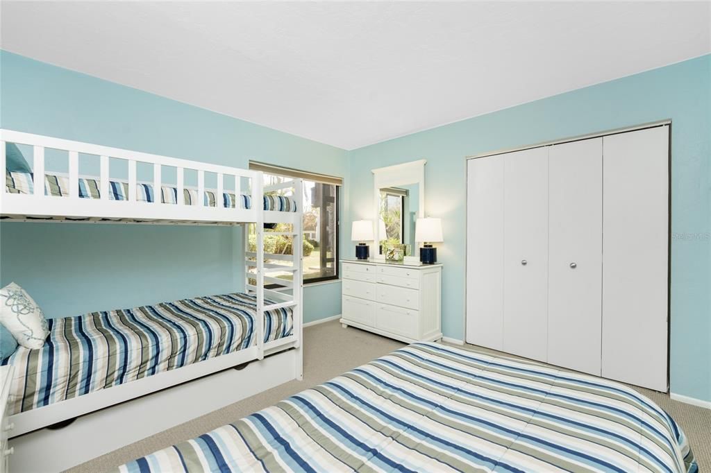 Guest Bedroom with Bunk and Twin Beds