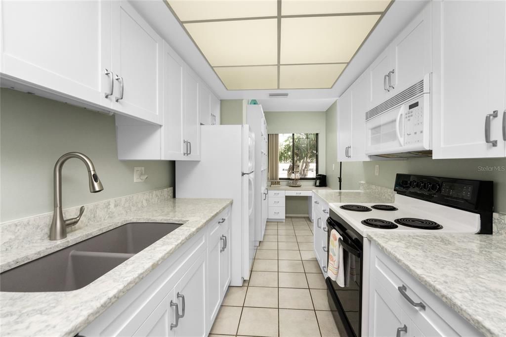 Galley Kitchen with Plenty of Cabinet Space