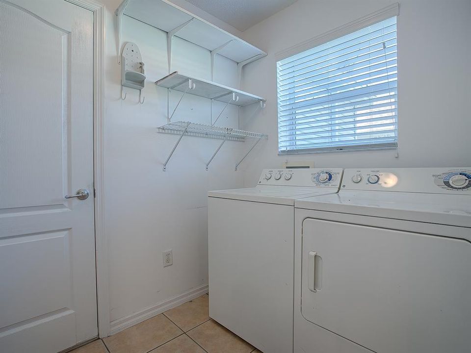 LAUNDRY ROOM WITH SHELVING