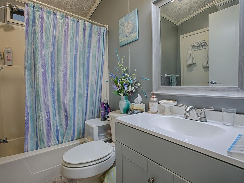 GUEST BATH HAS TUB/SHOWER COMBO, RECENTLY UPDATED