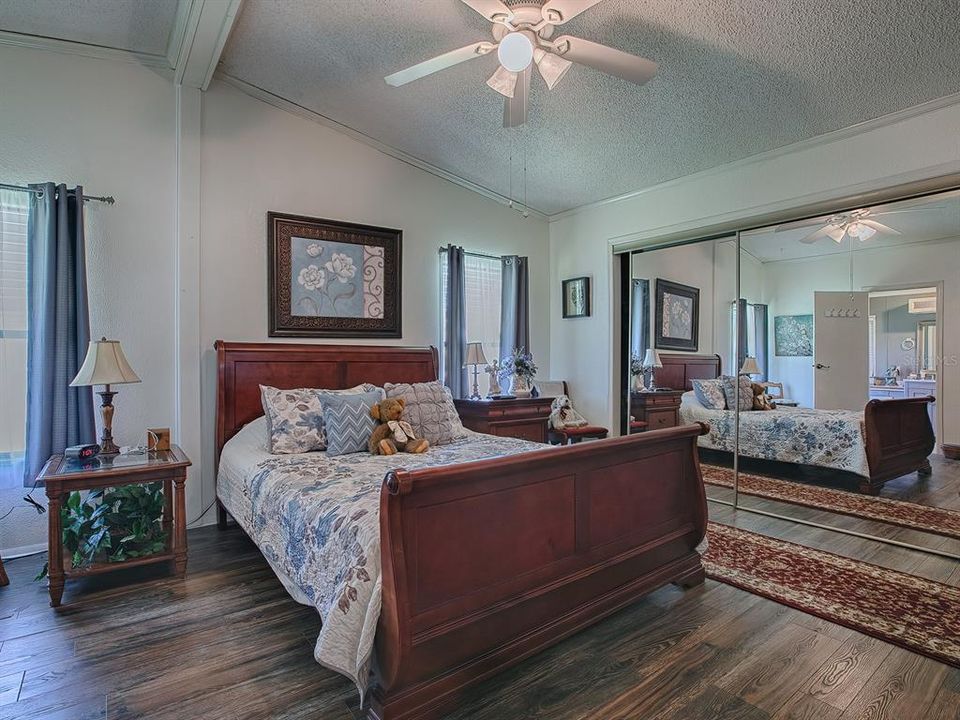 BEAUTIFUL FLOORING IN THE MASTER BEDROOM