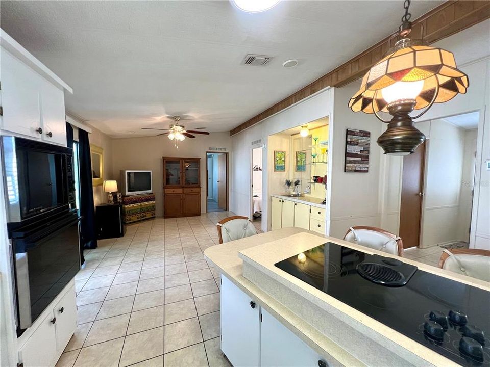 Kitchen and one of the living rooms