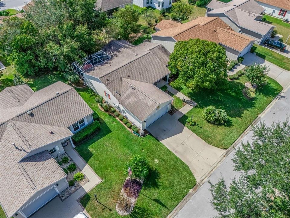 Aerial View of the Home and the surrounding homes