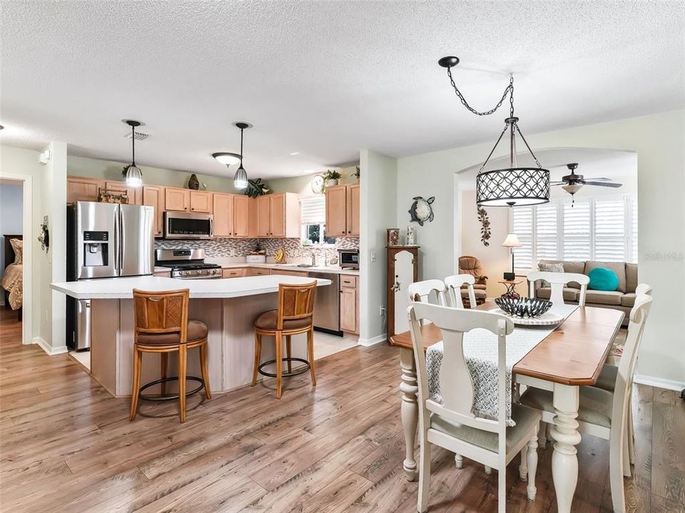 Spacious Open Floor Plan Featuring a Solar Tub in the Main Living Area.