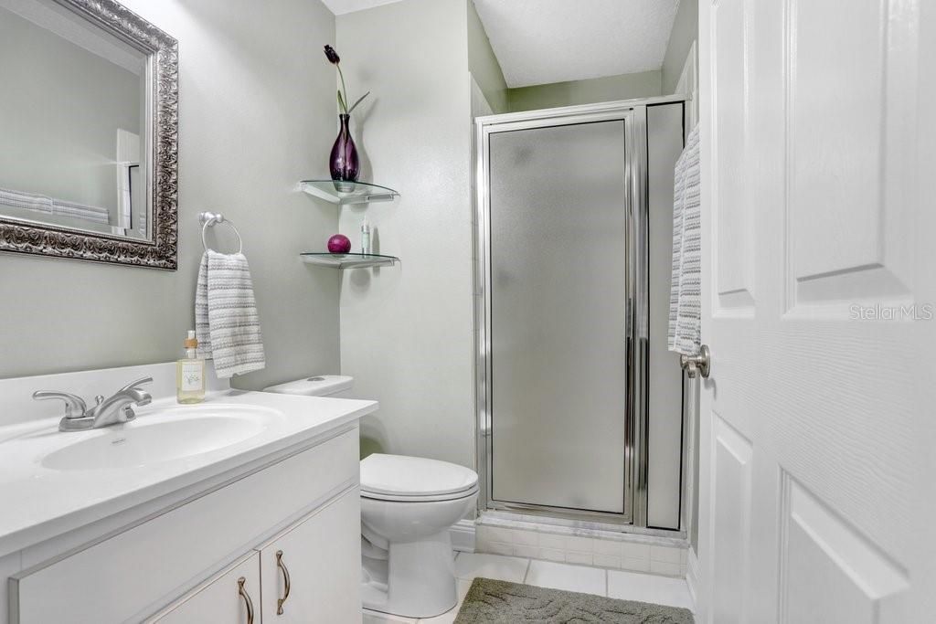 Separate in-law suite with it's own full bathroom and walk-in shower!