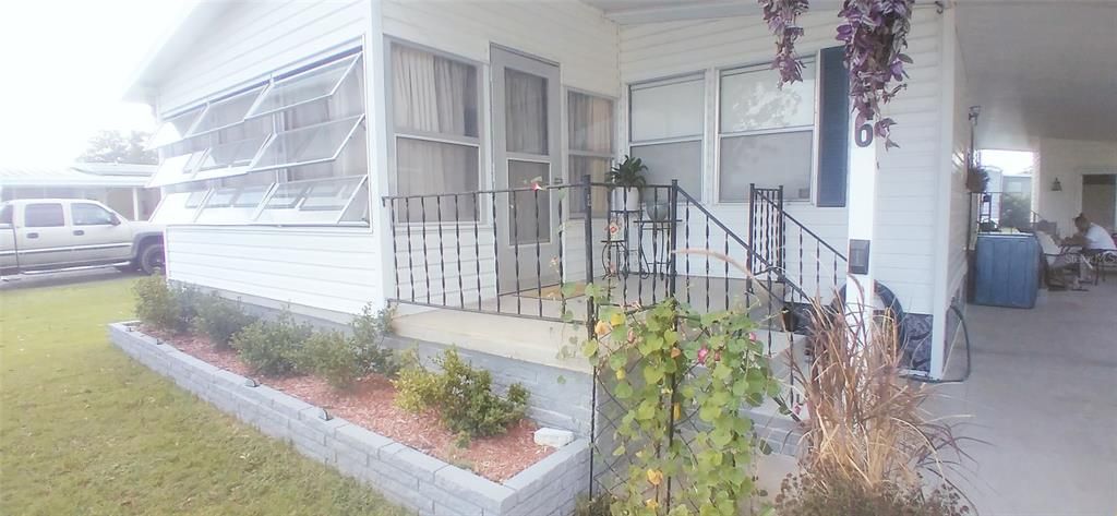 Front Enclosed Porch and Covered Porch