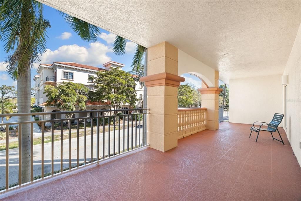 Side patio off bedrooms