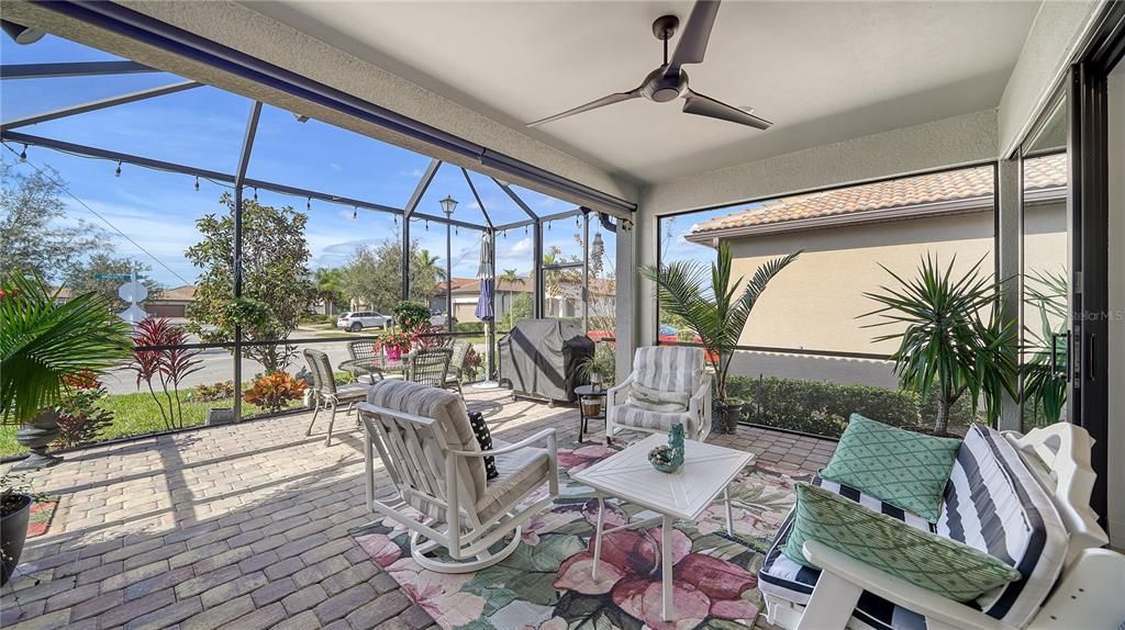 Covered Lanai withCeiling Fan