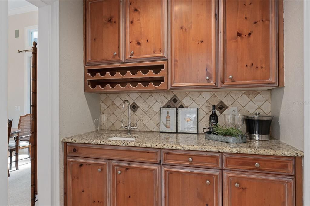 Butler's pantry with sink and wonderful  storage