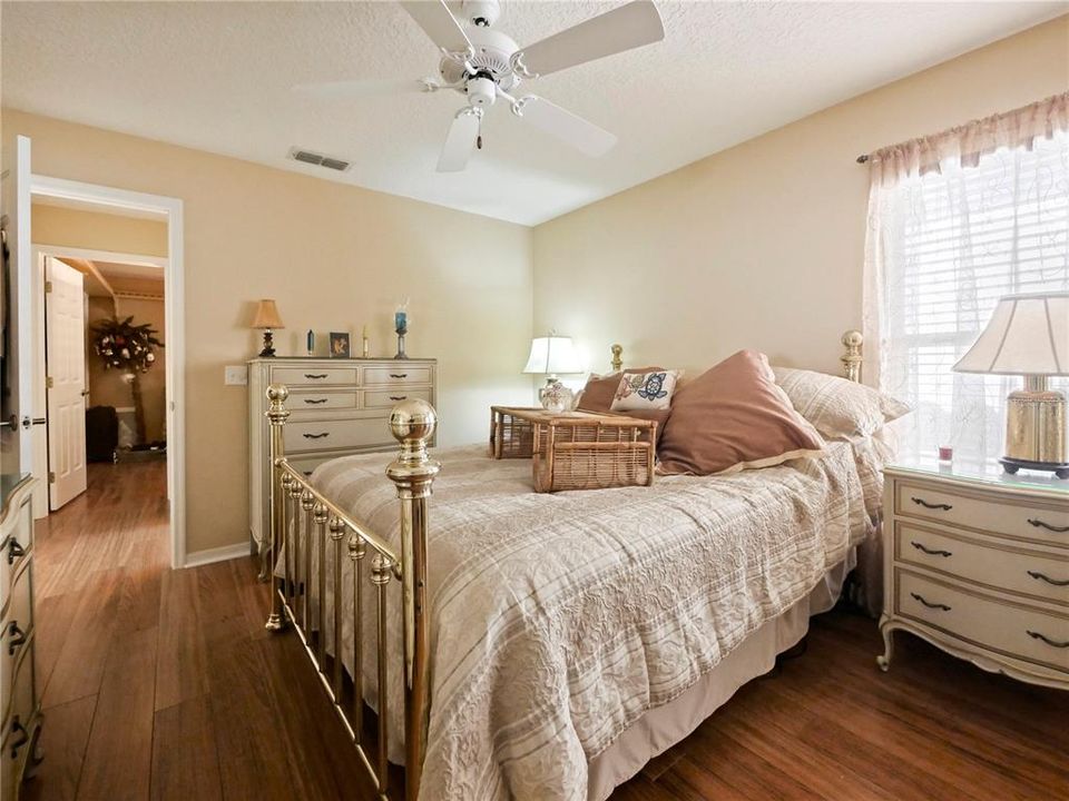 Guest Room with wood Floors