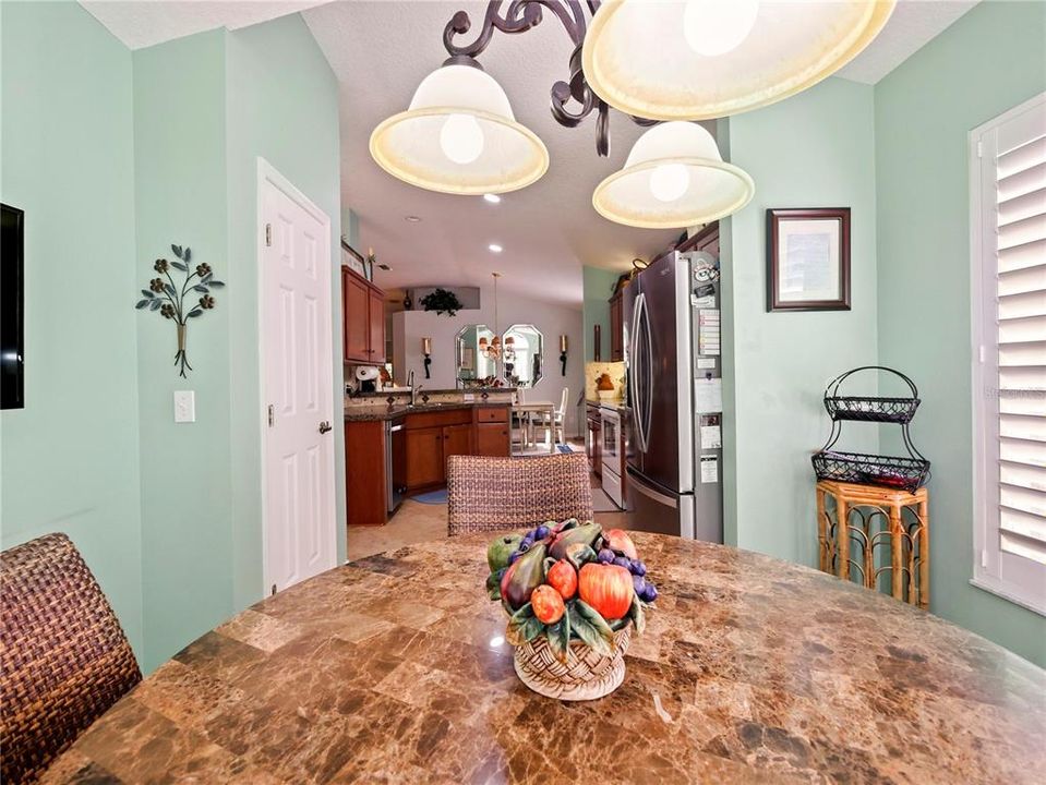 Another view from the Breakfast Room to the Kitchen and Dining Room