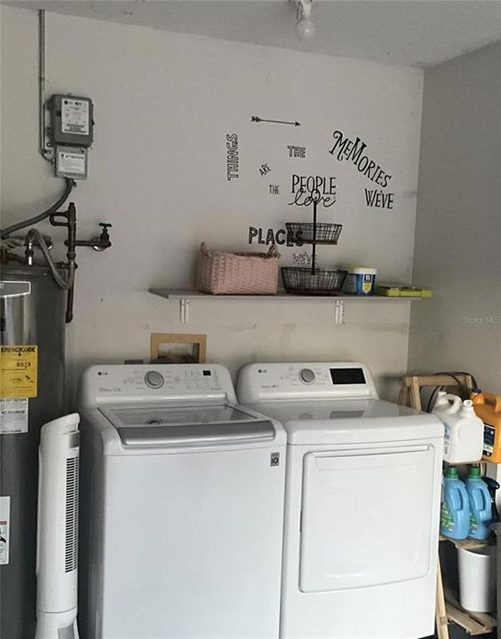 Washer/Dryer in Garage