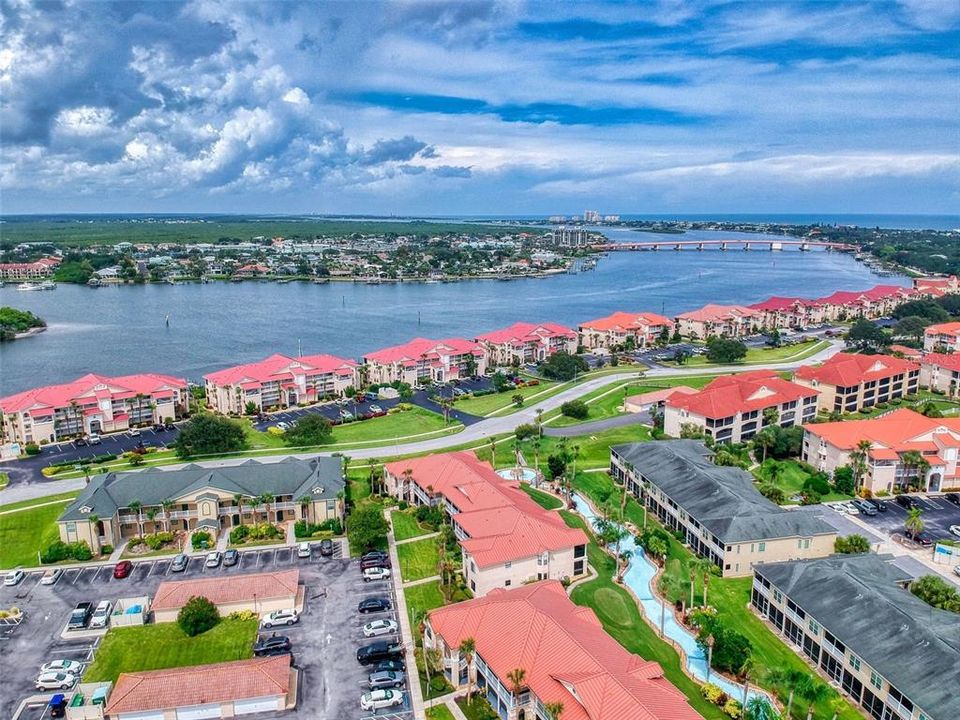 Beautiful island view overlooking the intercostal