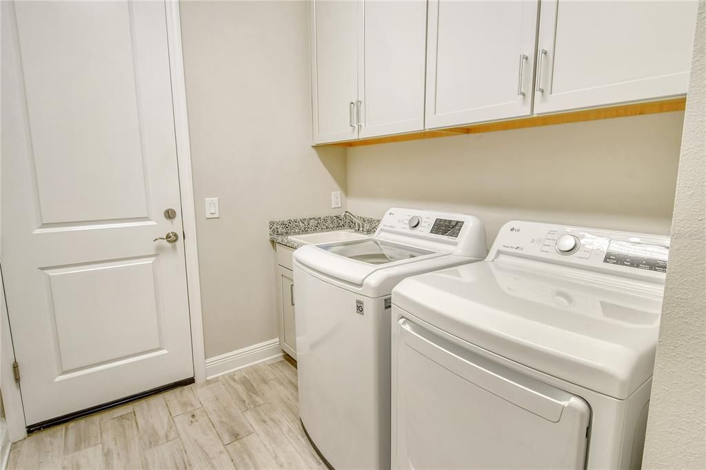 Separate laundry room