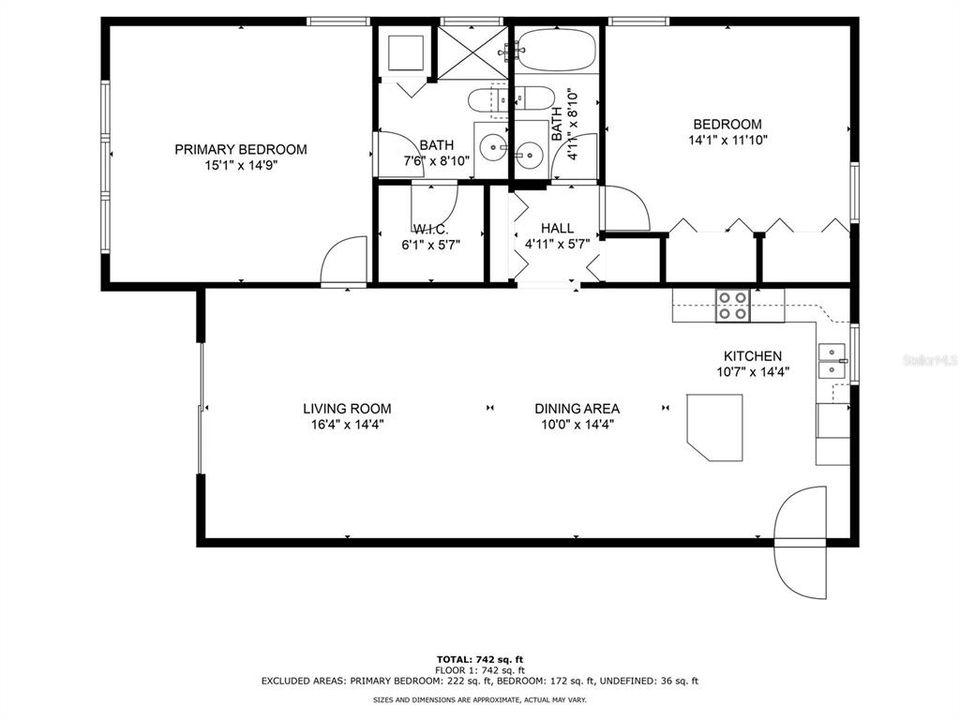 FLOOR PLAN 1170 SQ FT