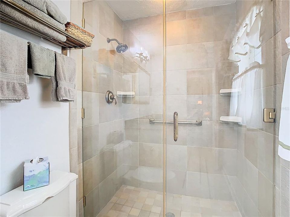 Walk-in glass shower