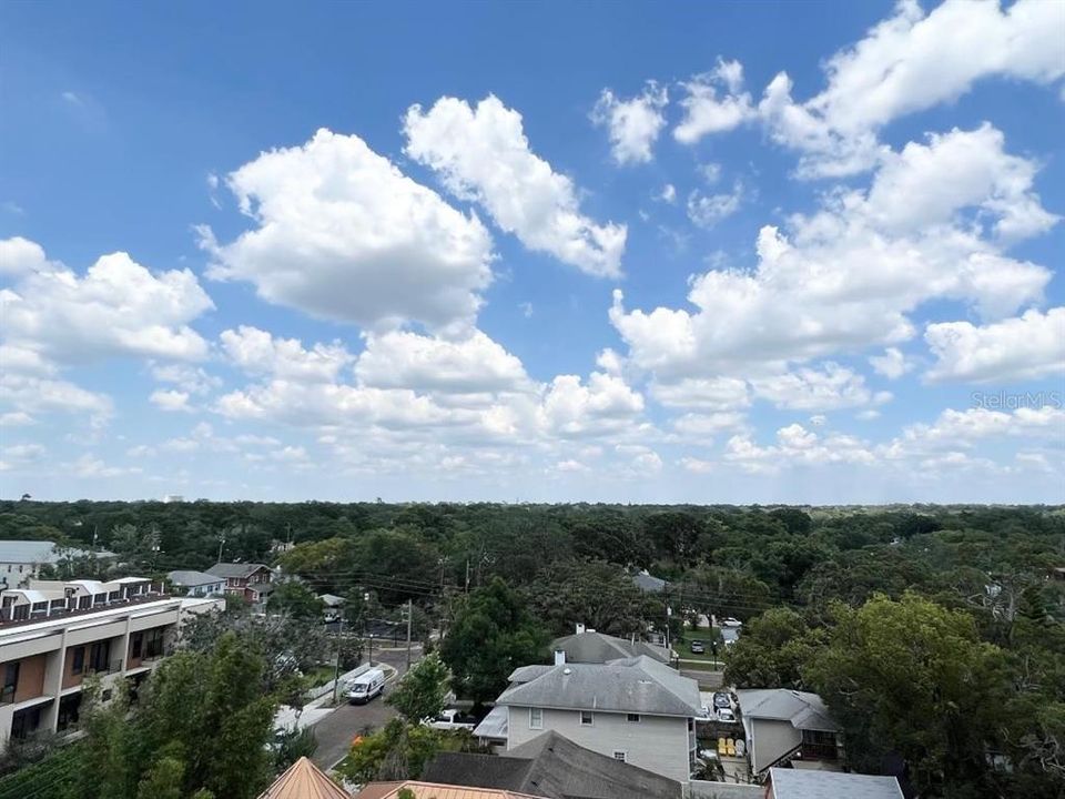 view from balcony