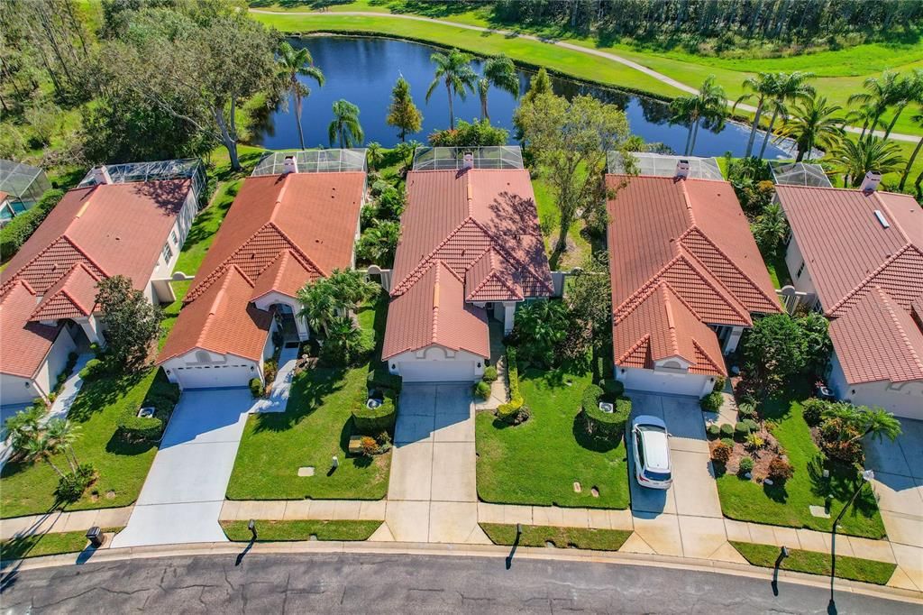 Aerial View of Home / Back Yard