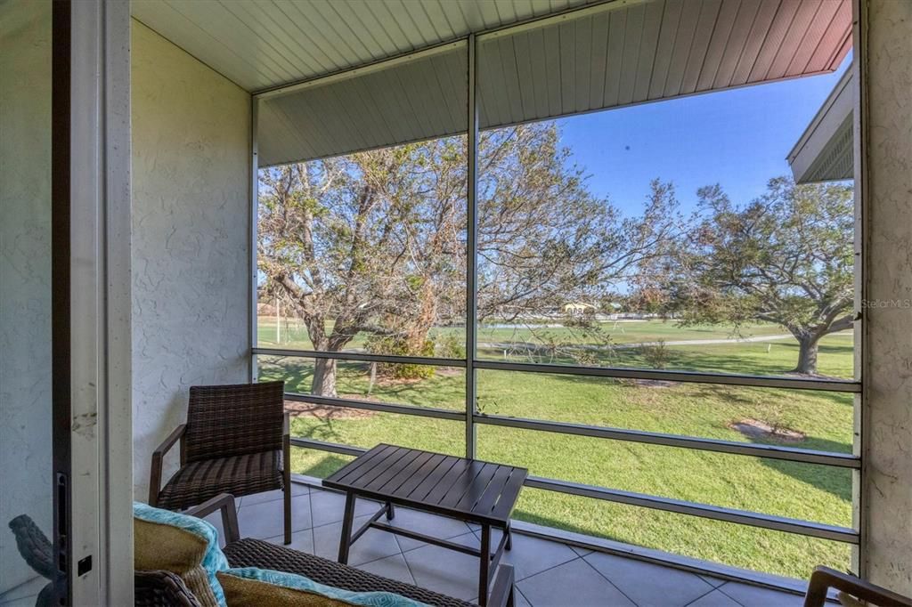 Screened balcony