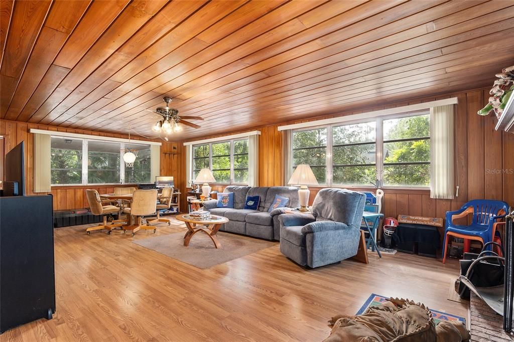 LOOKING FROM FIREPLACE TO OTHER END OF FAMILY ROOM