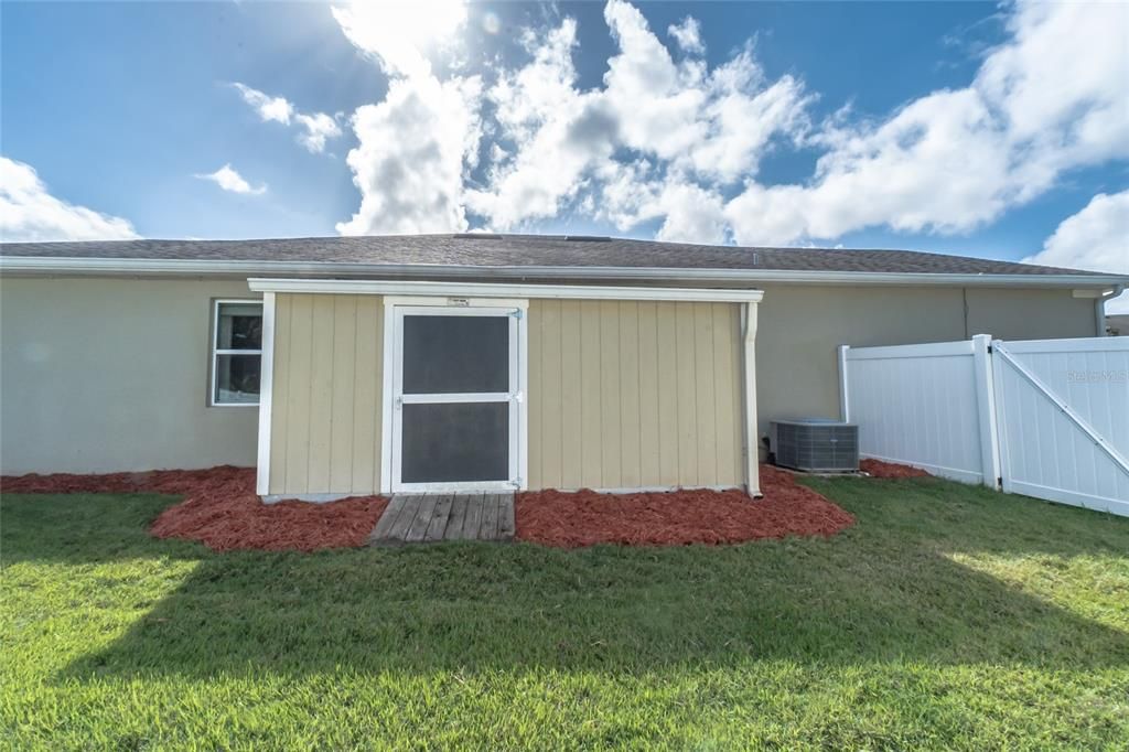 EXTRA STORAGE SHED