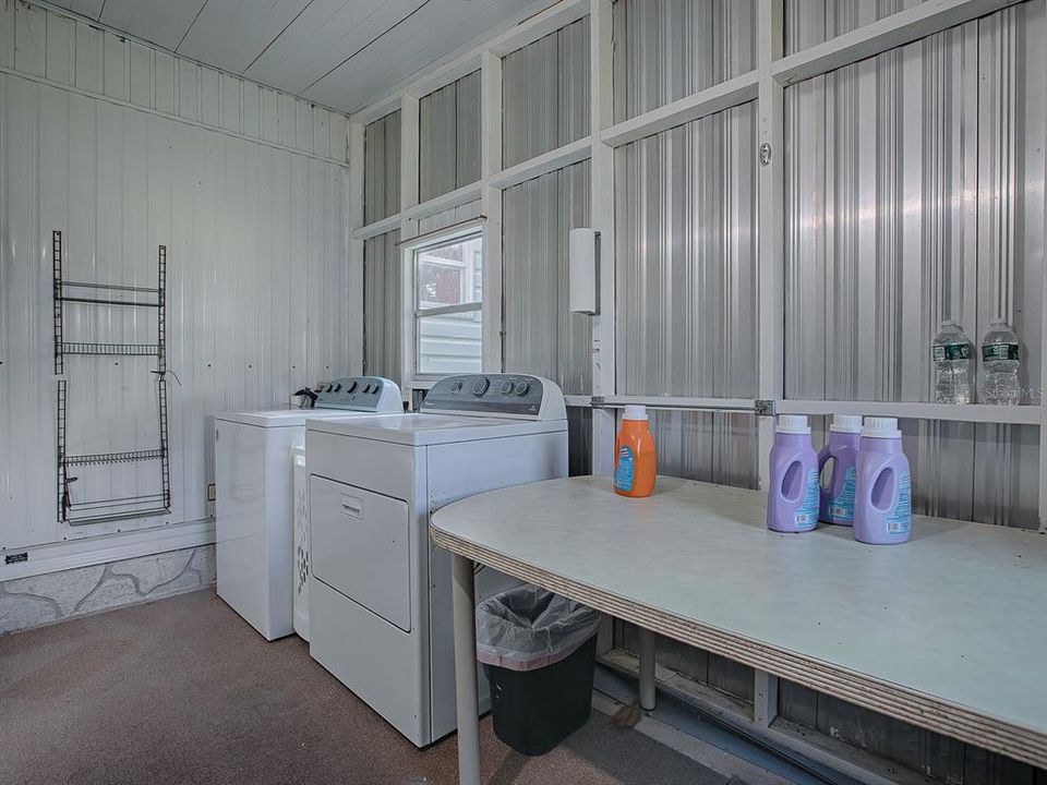 Laundry Room with Folding Table