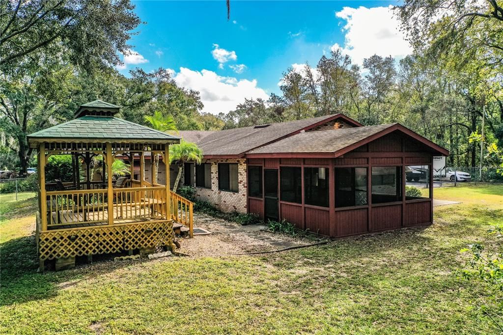 Screened Patio and Gazebo