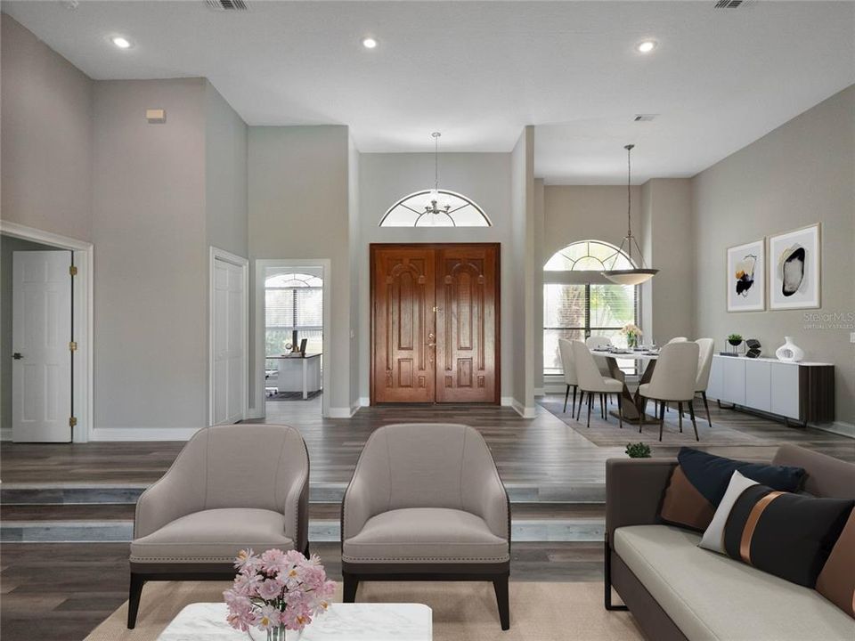 The foyer opens up to formal living and dining...Virtually Staged.