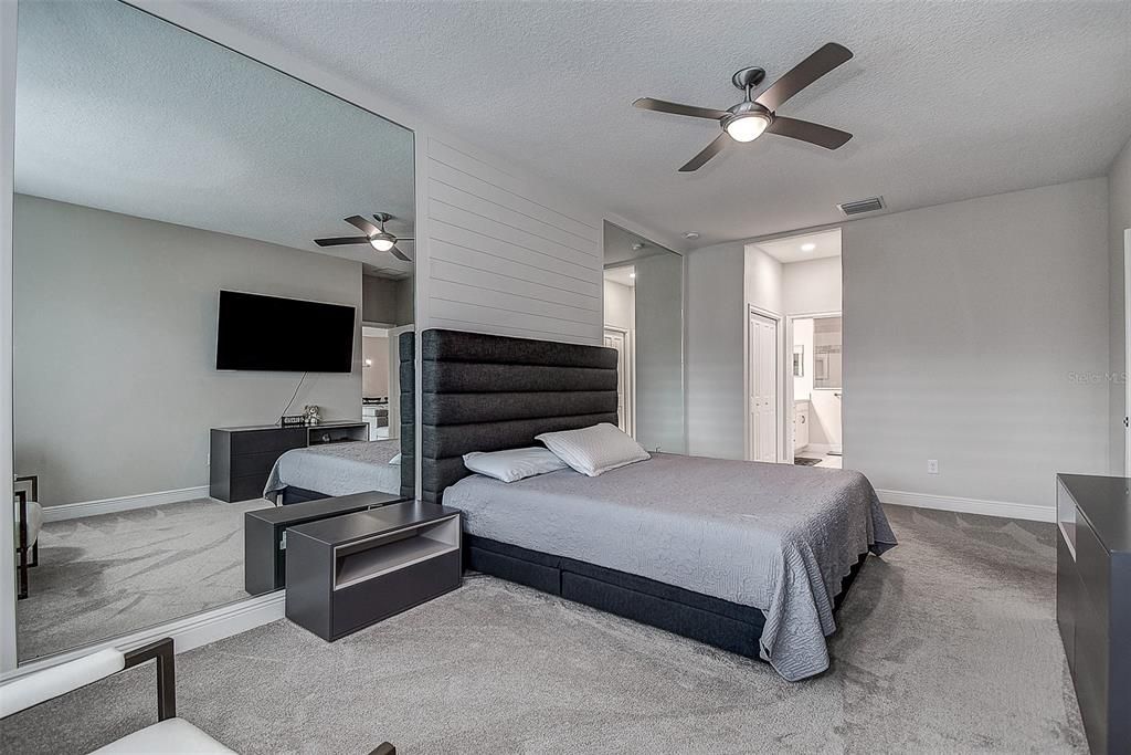 Primary Bedroom with feature wall