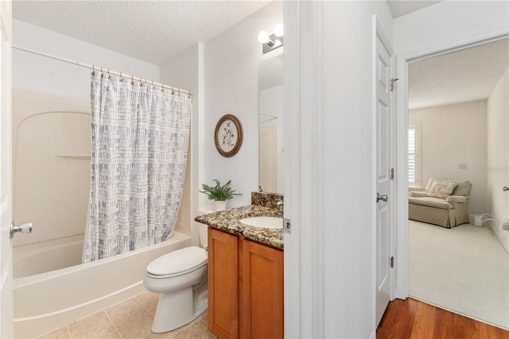 BATHROOM #2 & HALLWAY TO BEDROOM #2