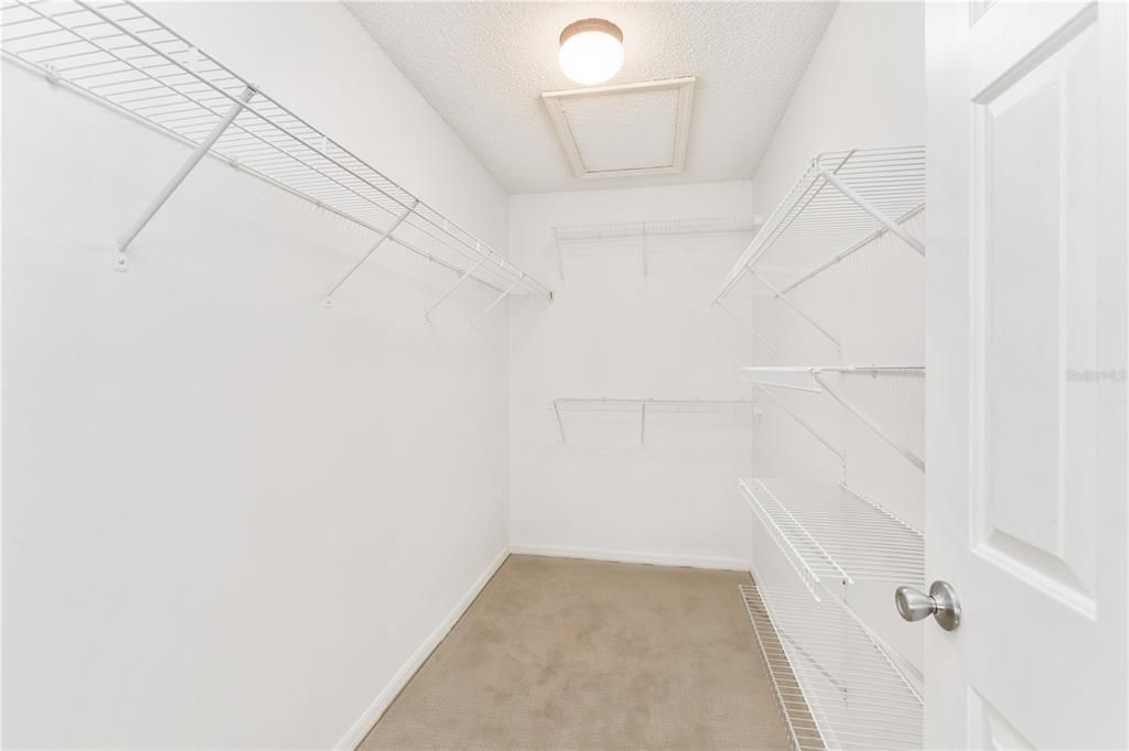 PRIMARY WALK IN CLOSET