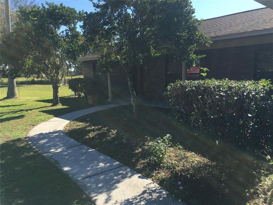 Walkway to front door