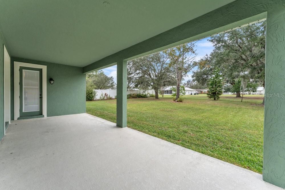 Spacious Back Porch