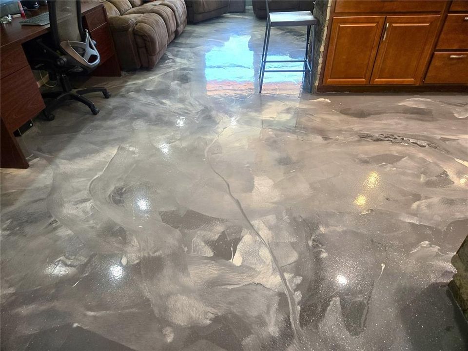 Custom concrete Flooring.