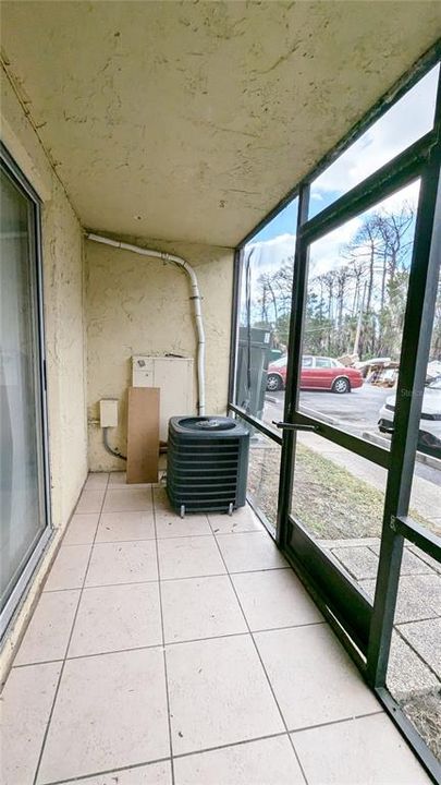 SCREENED PATIO WITH STORAGE