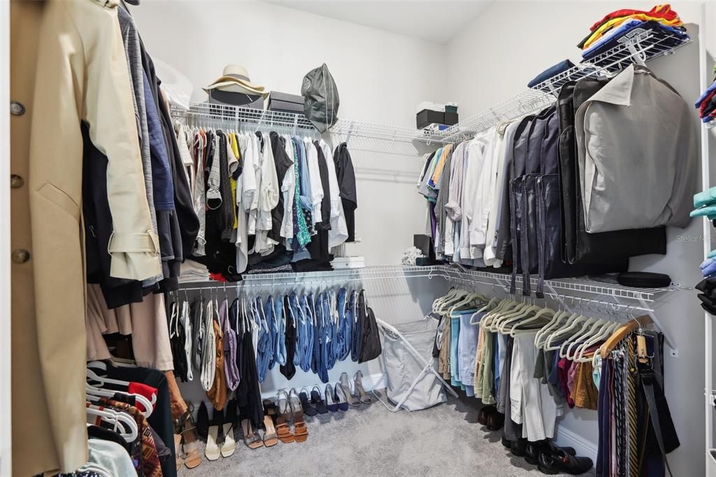 Primary walk-in closet