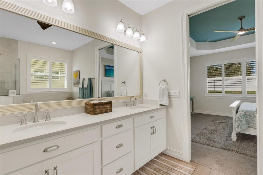 Primary double sink vanity