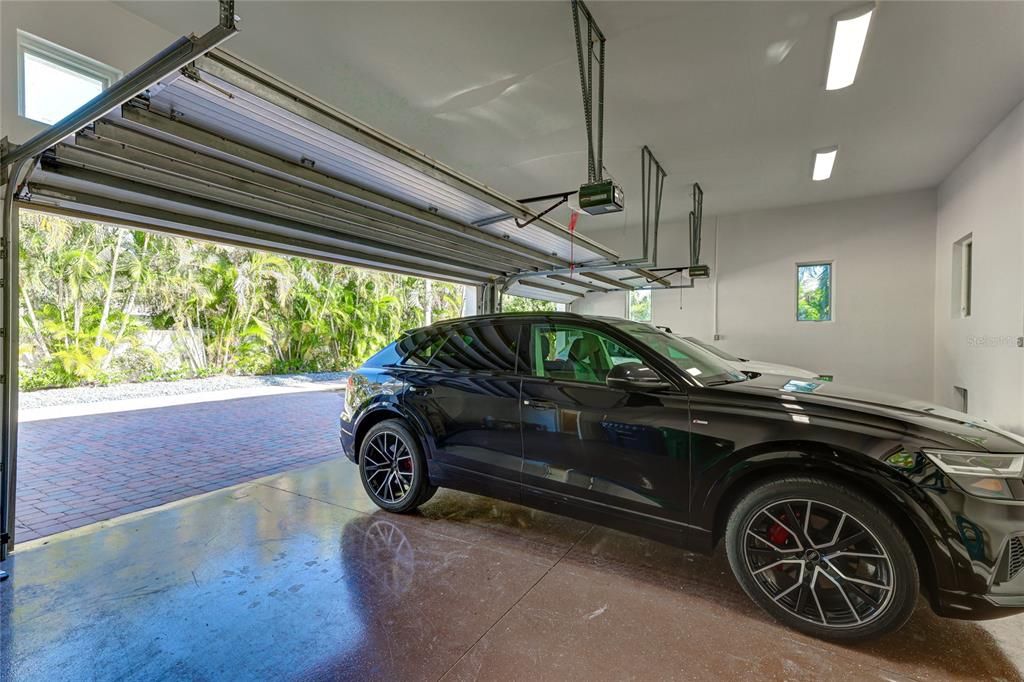 3 Car Garage With Soaring Ceilings