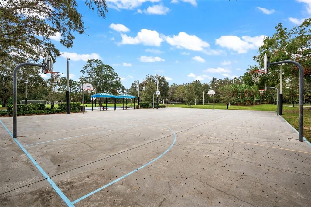 Lansbrook community basketball court