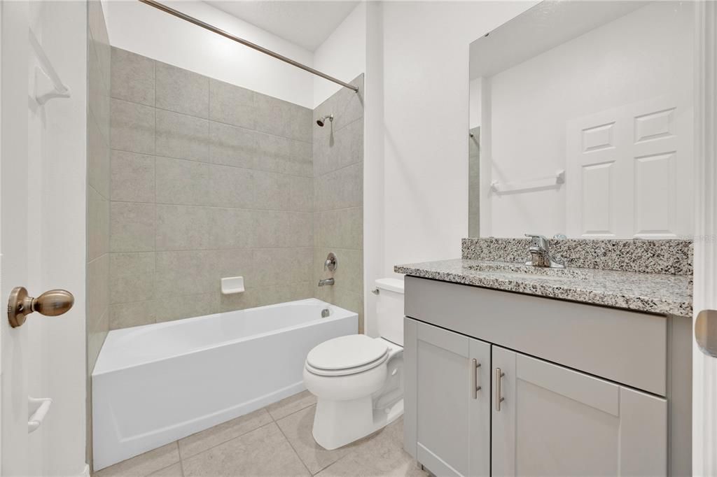 Secondary Full Bath with Granite counters