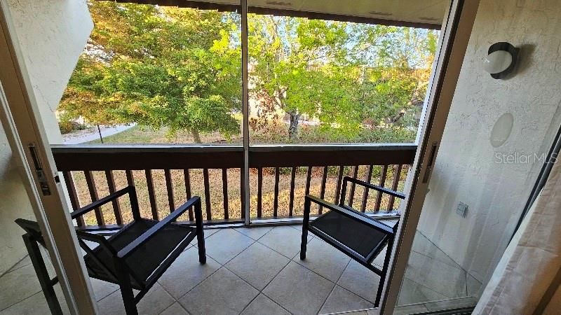 Private Balcony View from Living Room