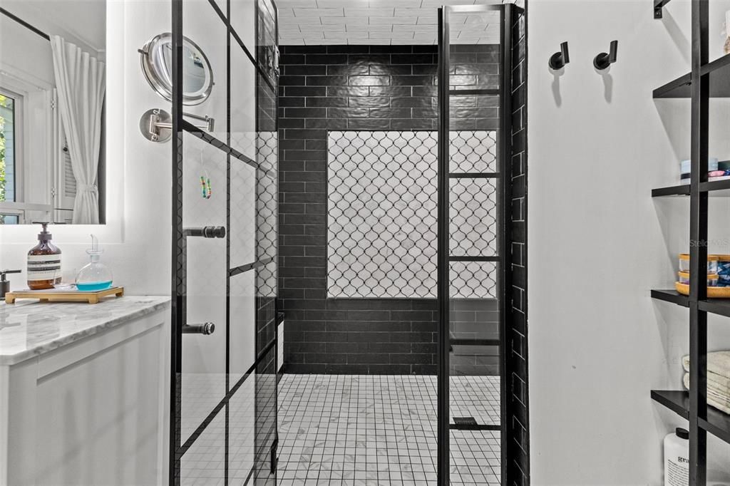 Primary Walk-in Shower with Dual Heads