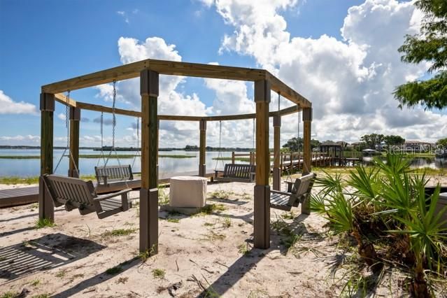 Beach Area with Firepit & Gazebo