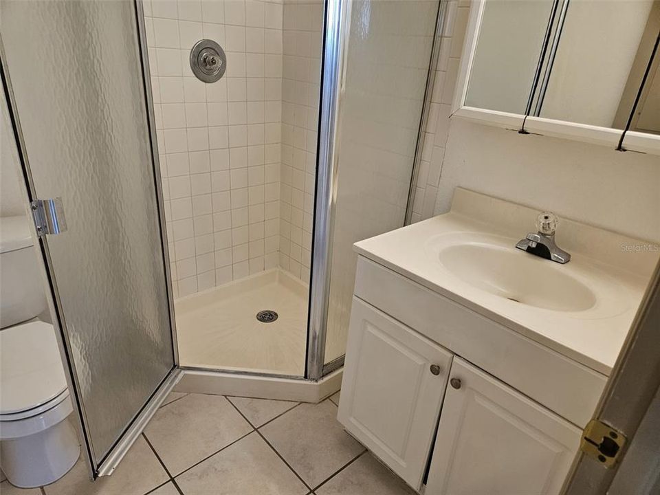 second bathroom with shower