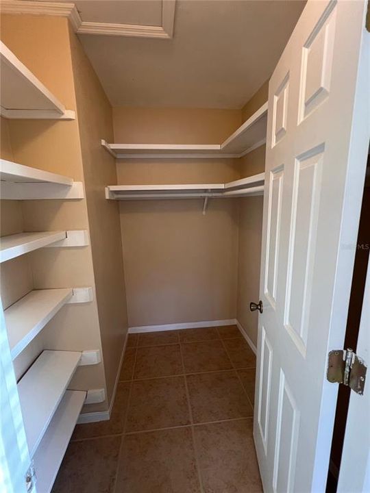 Master walk in closet