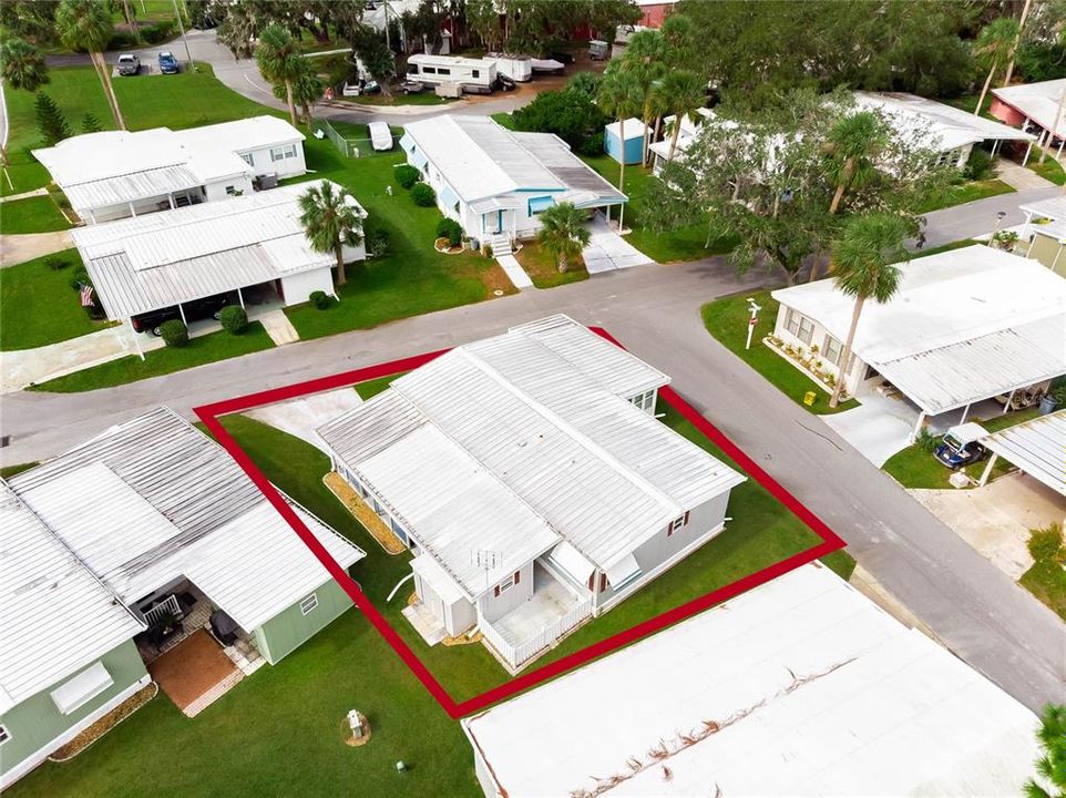 Aerial View of 181 Palm Meadows