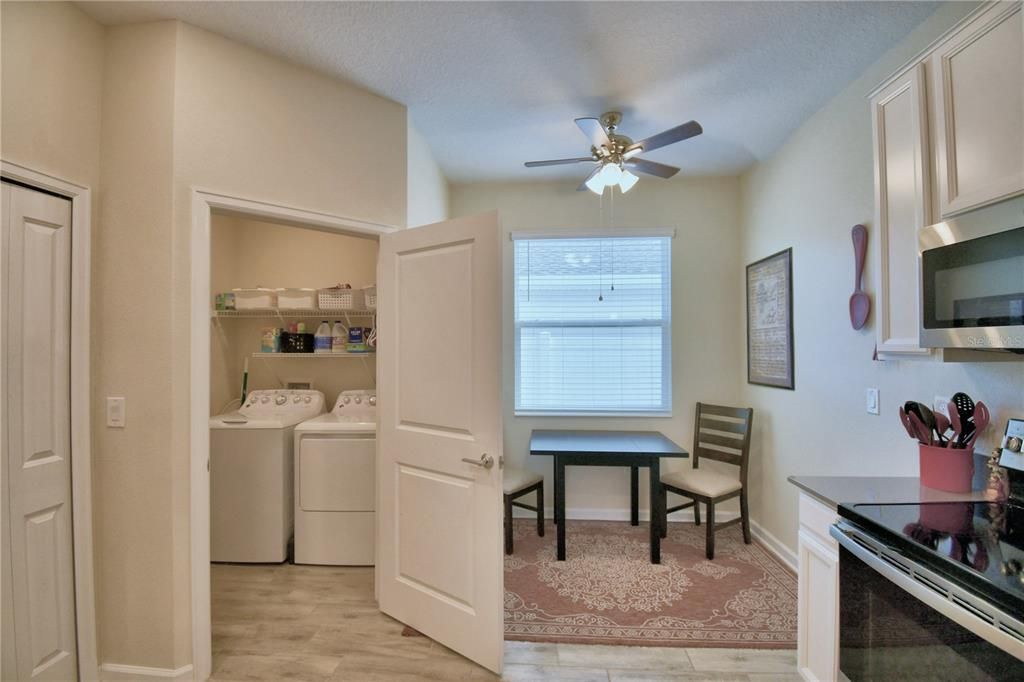 Laundry room off of the kitchen